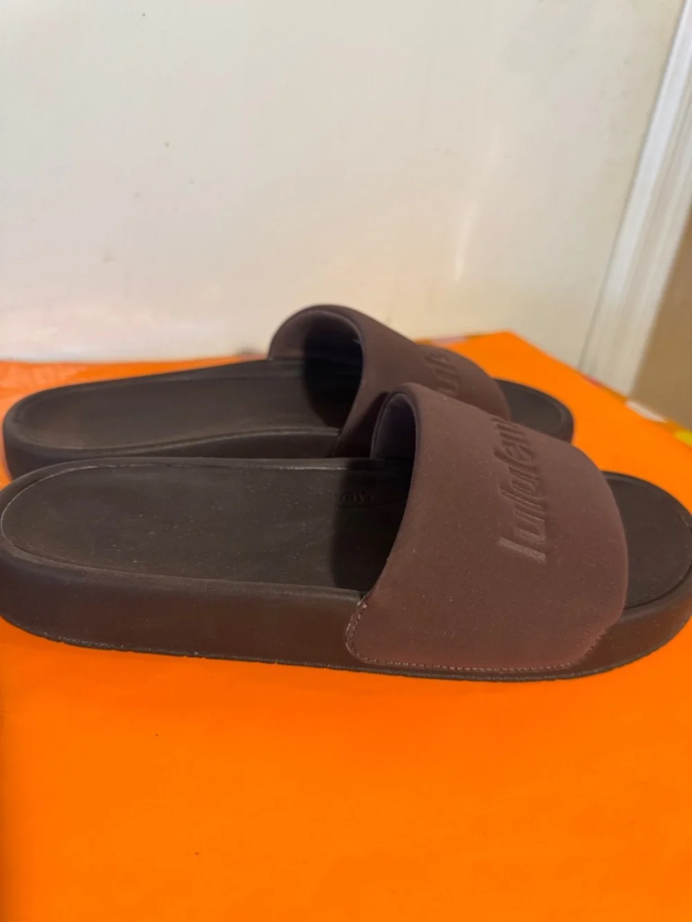 Lululemon Brown Slide Sandals